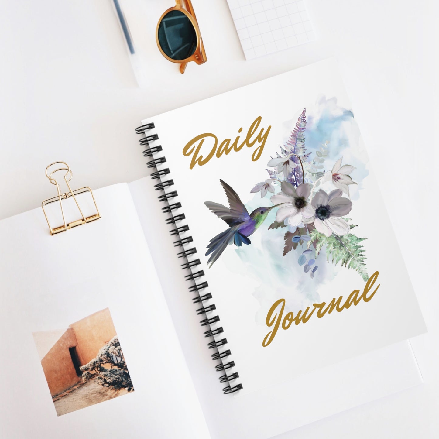 Humming bird -Spiral Notebook - Ruled Line