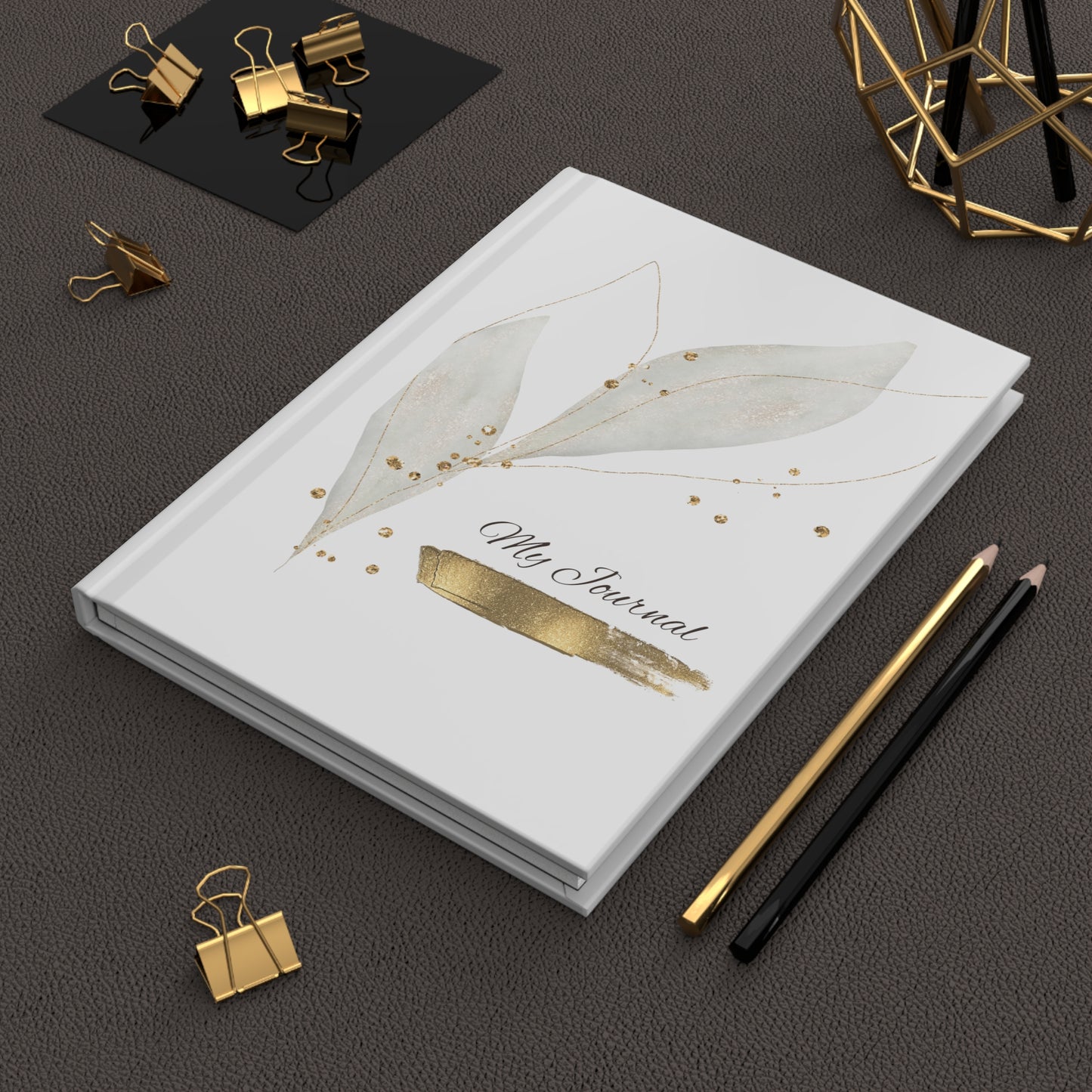 Journal white & gold Matte